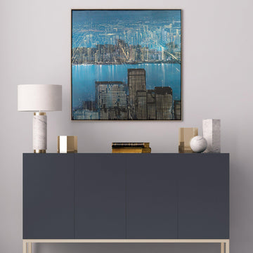 Night Life Canvas by Fabrice de Villeneuve
